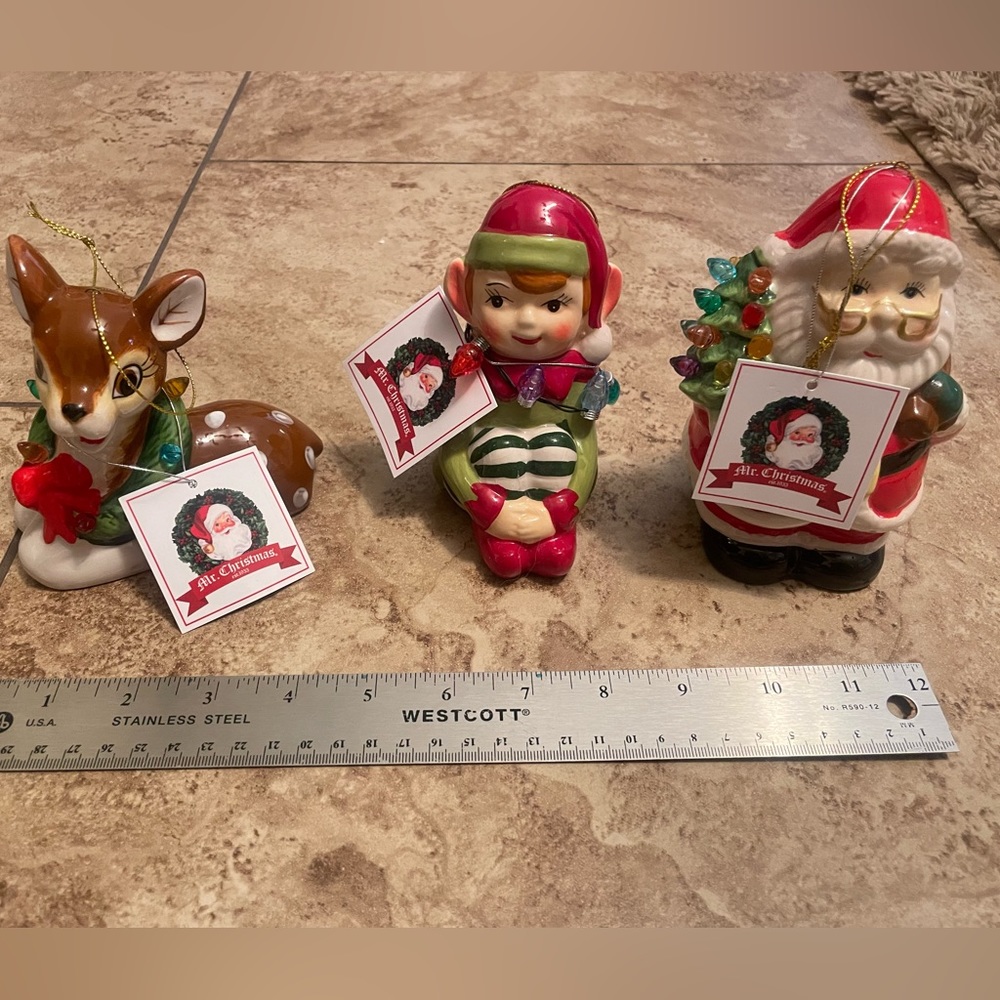 Mr. Christmas Mini Nostalgic Figurines - NWT!!